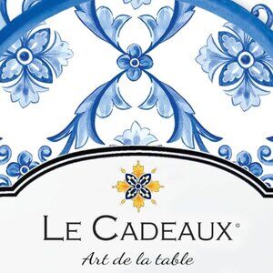 NEW! Le Cadeaux Mallorca Set Large Cocktail Napkins and Place-cards